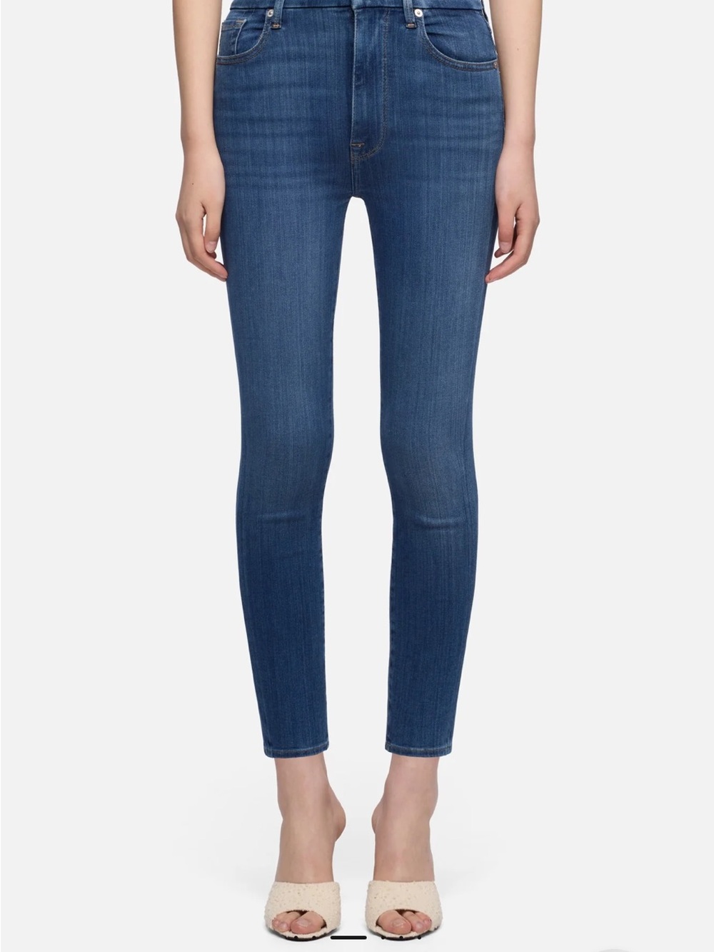 Women’s Sz. 27 7 For All Mankind Distressed The Ankle Skinny - Lovestory Jeans